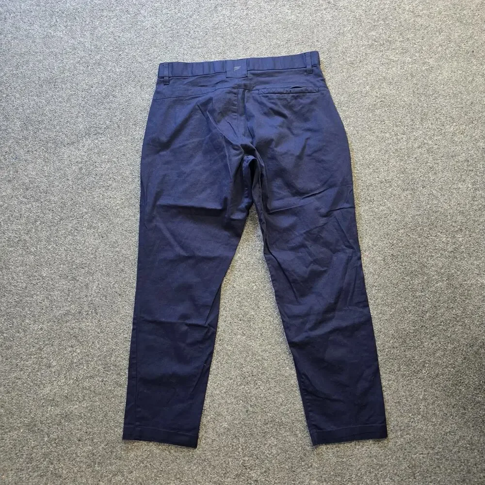 Fabletics Pants Mens Size 32x30 Blue Nylon Performance Commuter Classic Career